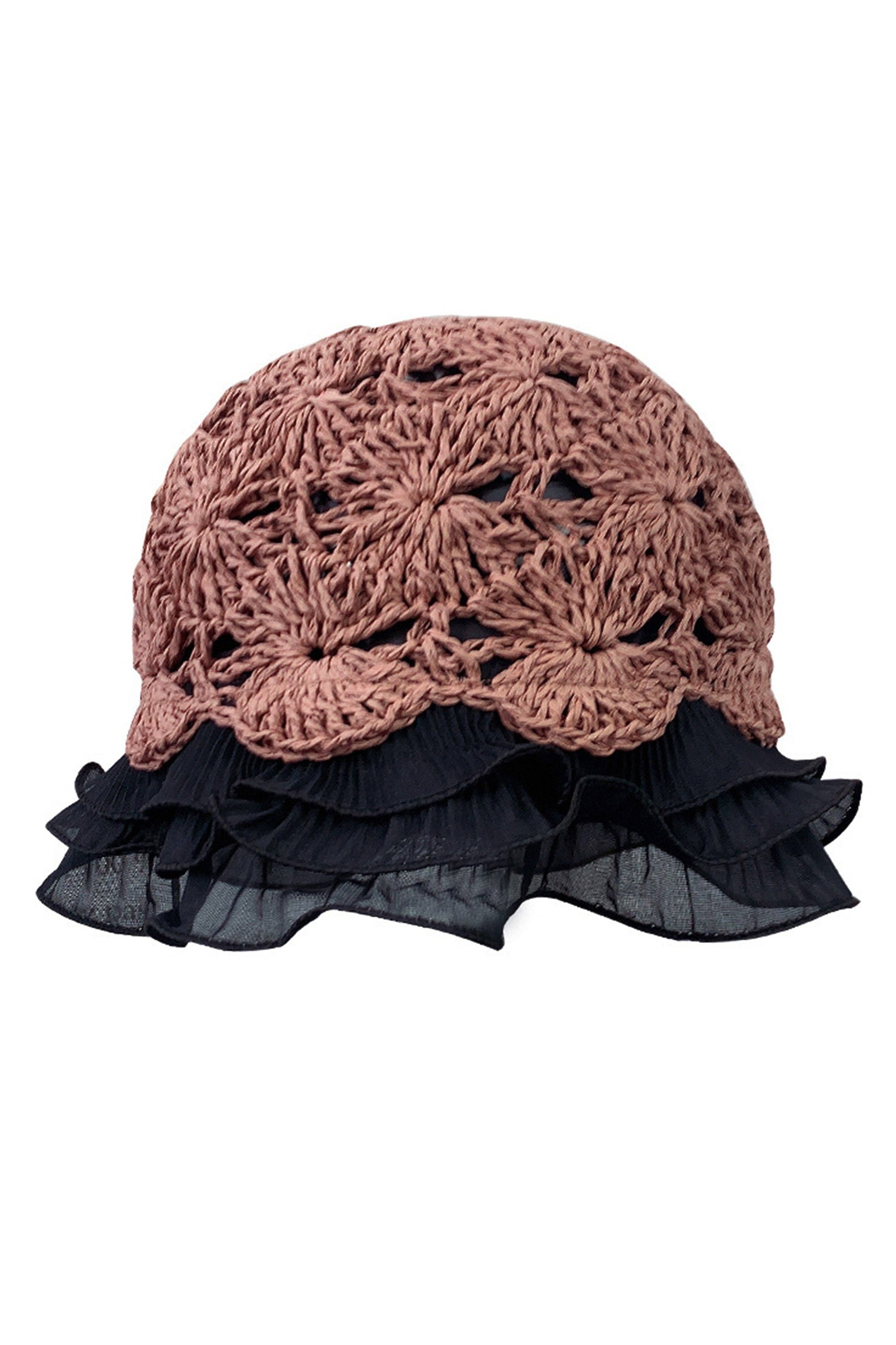 Ole - Wholesale Bucket Hat - Women's - Ruffle Lace Fisherman Hat C01272