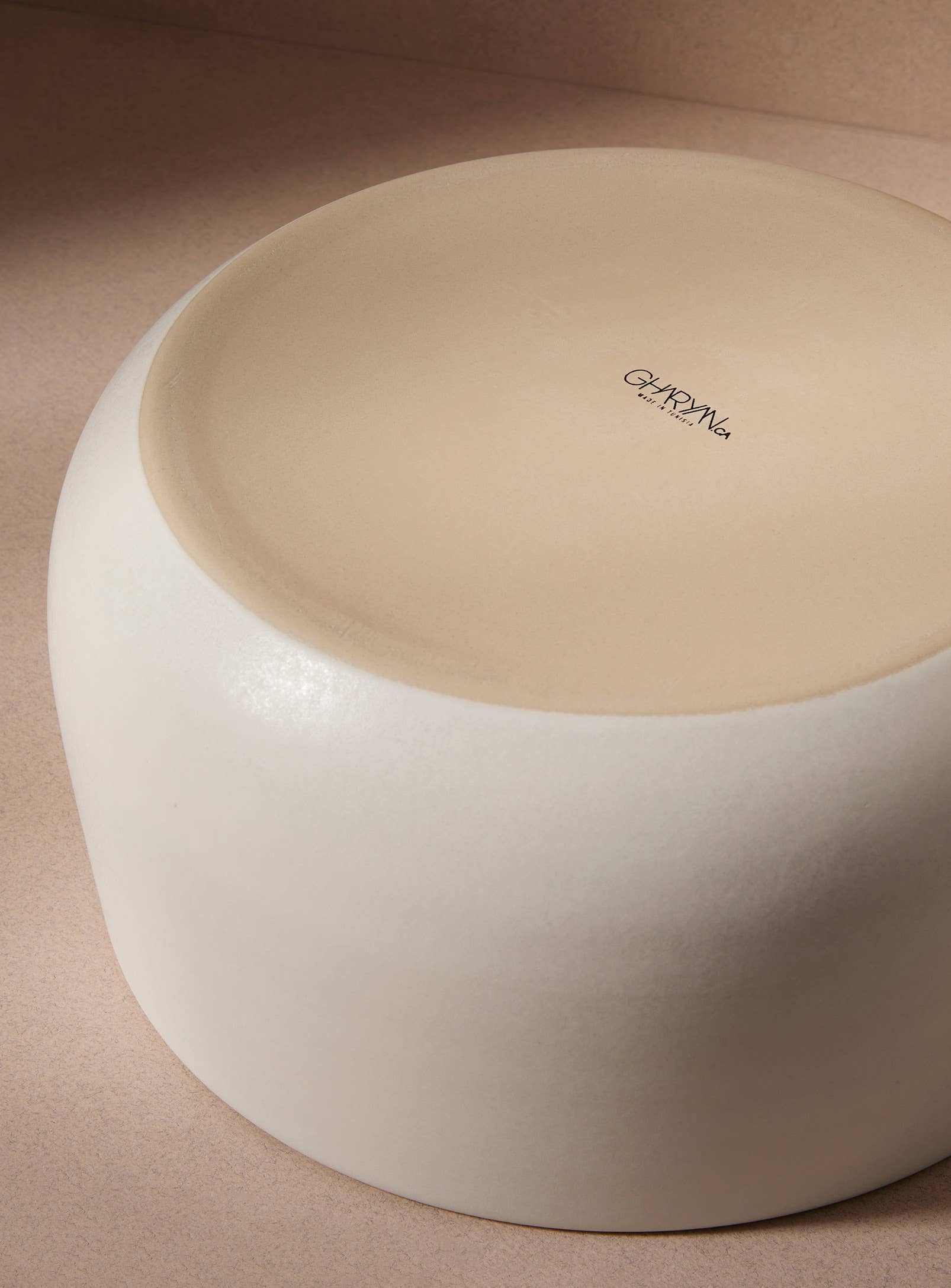 GHARYAN Stoneware & Olive Wood Tableware | Ships from USA - Wholesale Serve Bowl - Handmade Stoneware Serving Bowl | 120 oz Large Capacity8