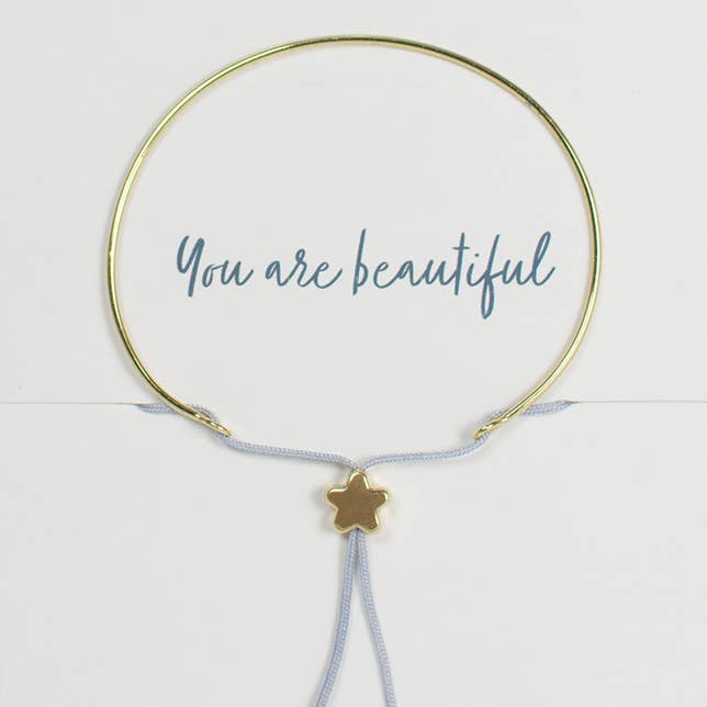 Lucky Feather - Wholesale Charm/Dangle Bracelet - Reminder Bracelet - Gold - BEAUTIFUL