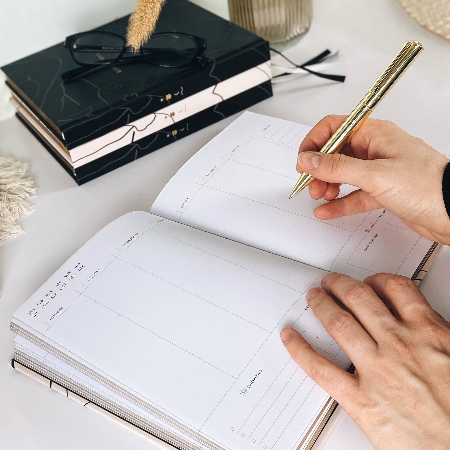 Blush And Gold - Wholesale Journal/Diary - Body + Soul Journal (Solstice) gift for her, undated planner16