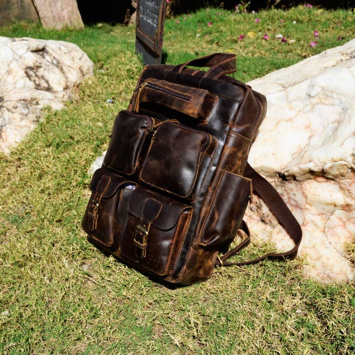 Billion Brothers - Wholesale Backpack - Unisex - Leather Backpack Rucksack Laptop Daypack Everyday Bag 3