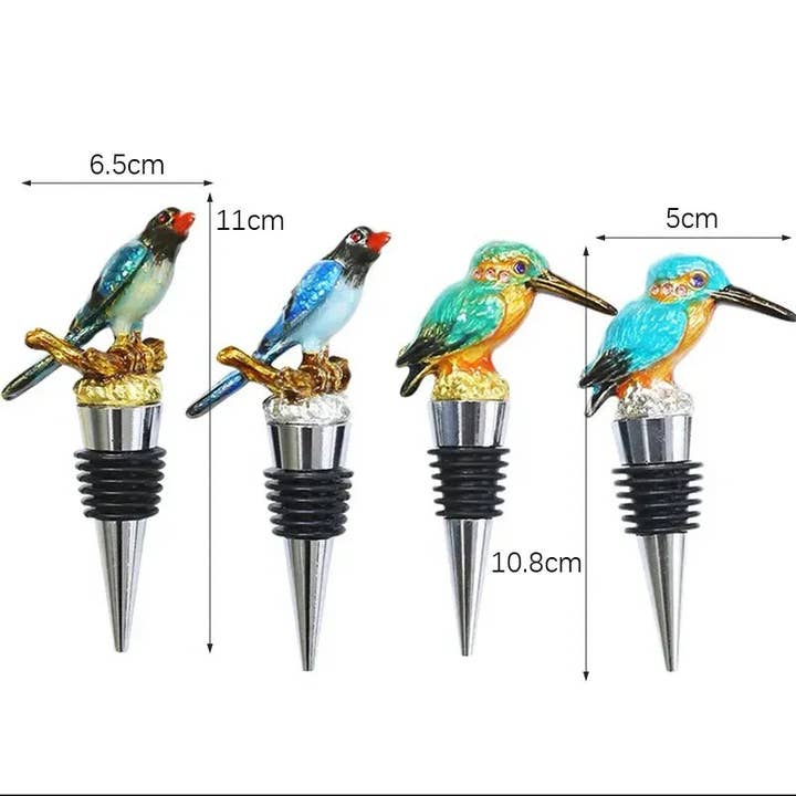 Kiyo Home - Wholesale Wine stopper - Bird Bottle Stoppers | Stainless Steel Seal | Wine Accessory4