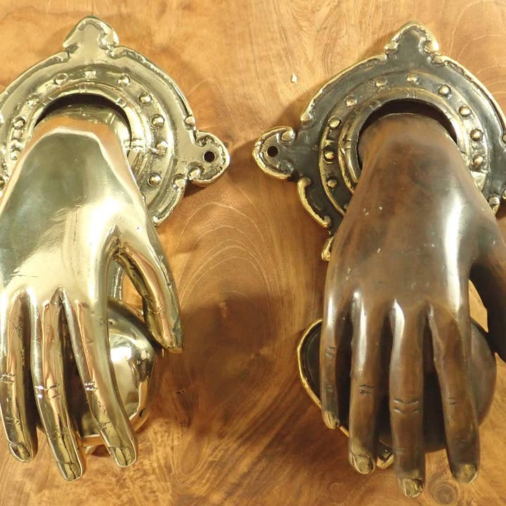 Ubud Glass - Wholesale Knob/Pull - Bronze door knocker fist & ball door knocker3