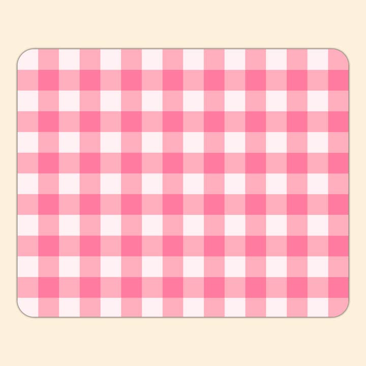 Alfombrilla de ratón rectangular de retazos de pétalos de vichy para venta al por mayor de Annie's paper studio