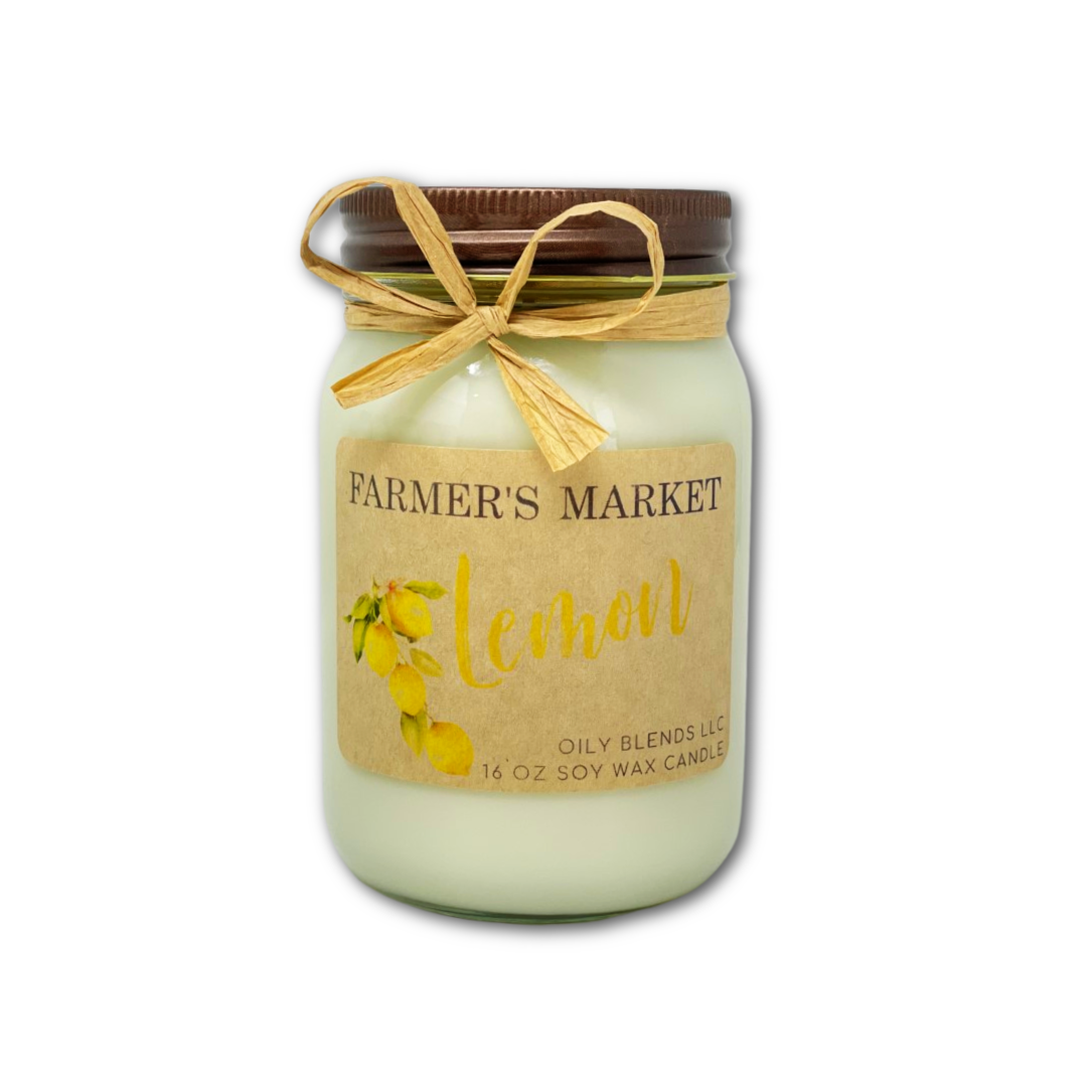 Oily Blends - Wholesale Jar/Filled Candle - Jumbo Farmer's Market Candles - 100 Hour Burn Time6