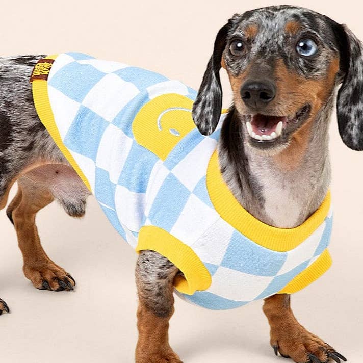 Dog Cotton Smiley Tee for wholesale by Sunbean