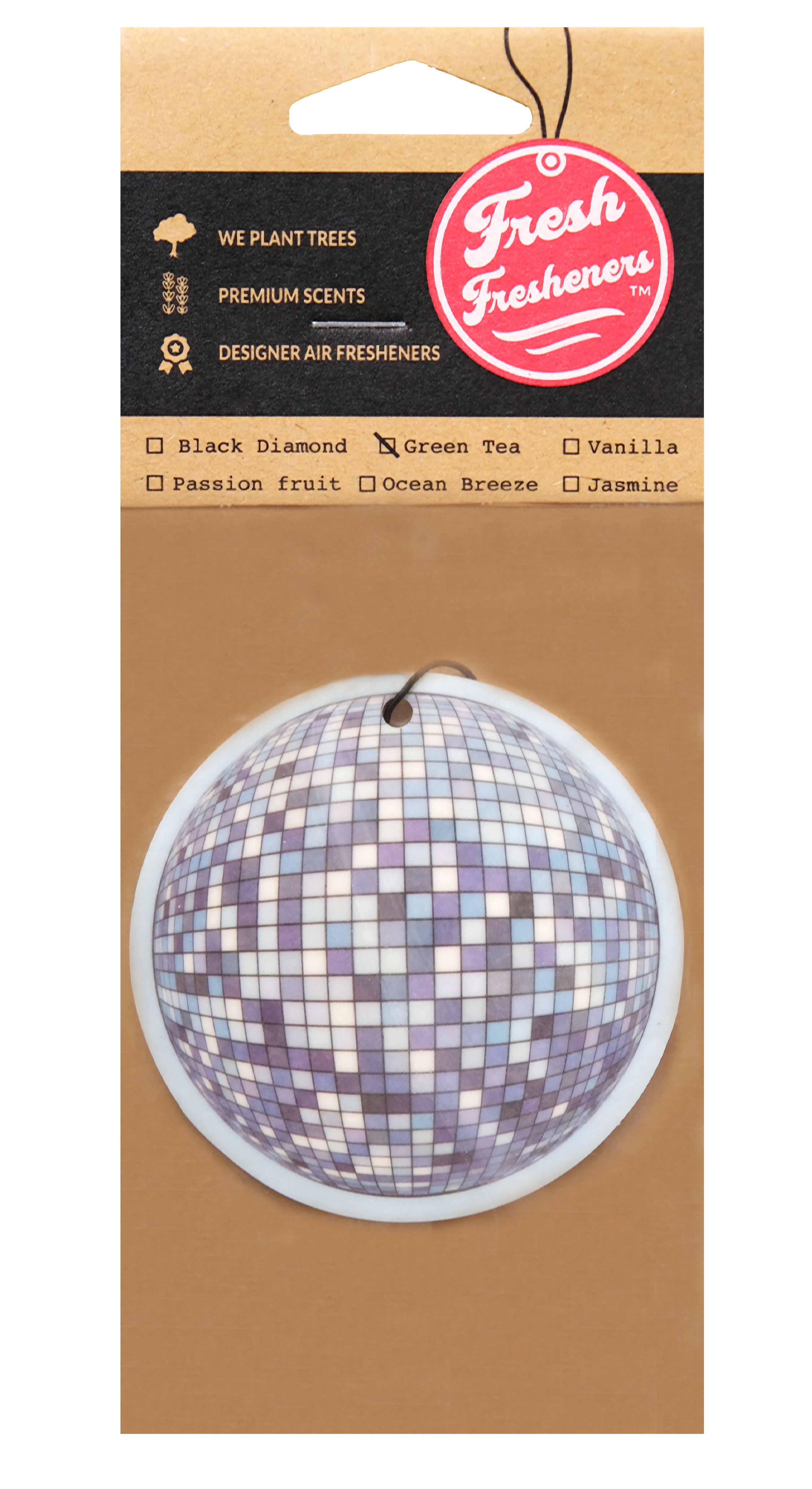 Fresh Fresheners – Engroshandel Luftfrisker til bilen – unisex – Diskokugle Luftfrisker Pakke med 12 stk1