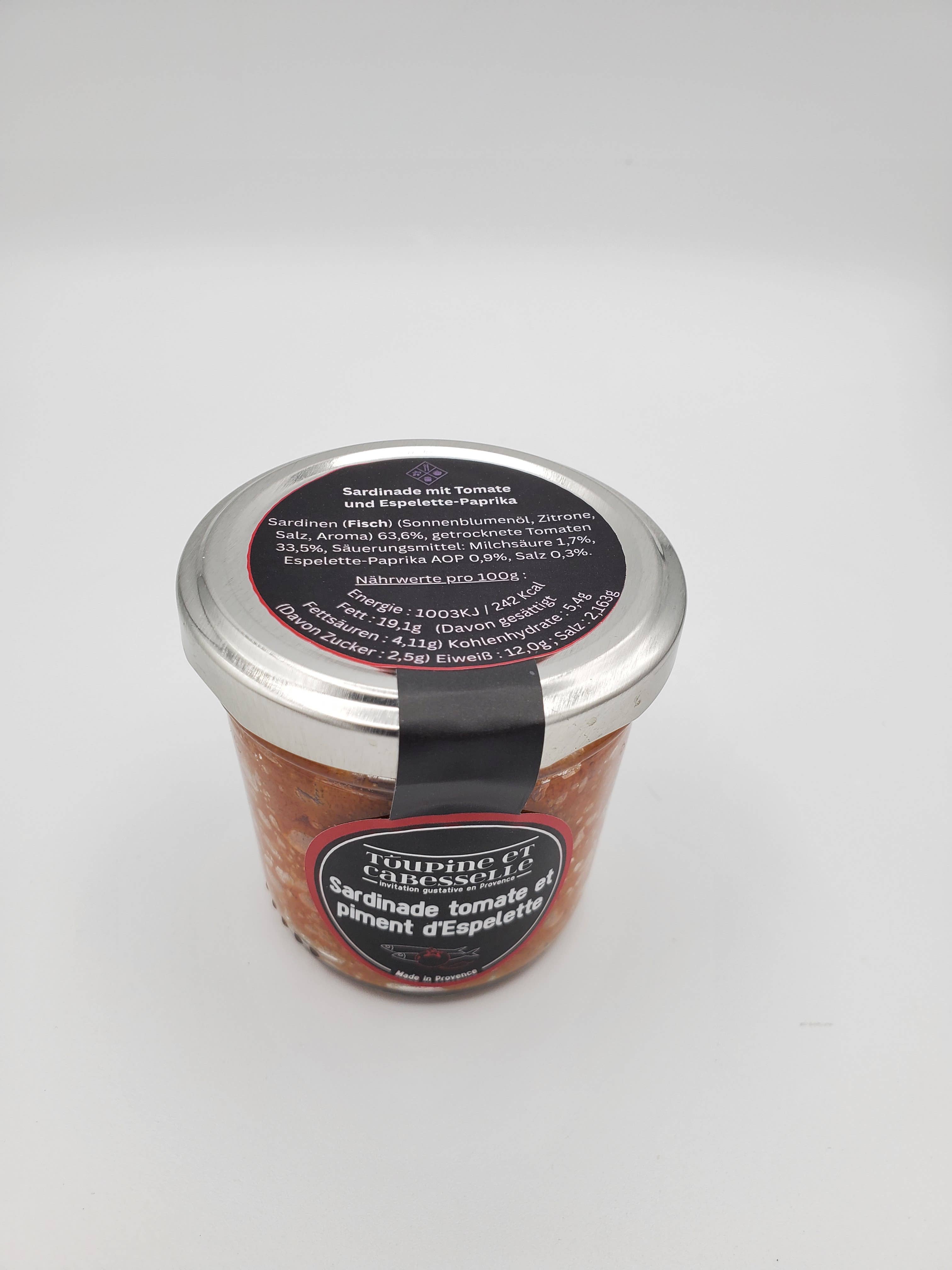 Toupine et Cabesselle - Wholesale Tinned fish - Sardinade with tomato and Espelette pepper1
