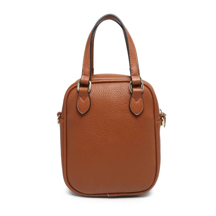 Papaya Fashion Ltd - Venta al por mayor Bandolera - Mujer - B23021-Bee Badge Bolso bandolera con cremallera en la parte superior y bolsa de agarre5