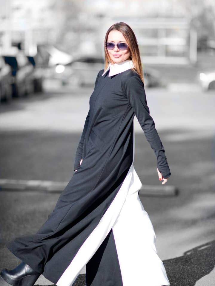 Black and White Jumpsuit ARIA for wholesale by EUG fashion