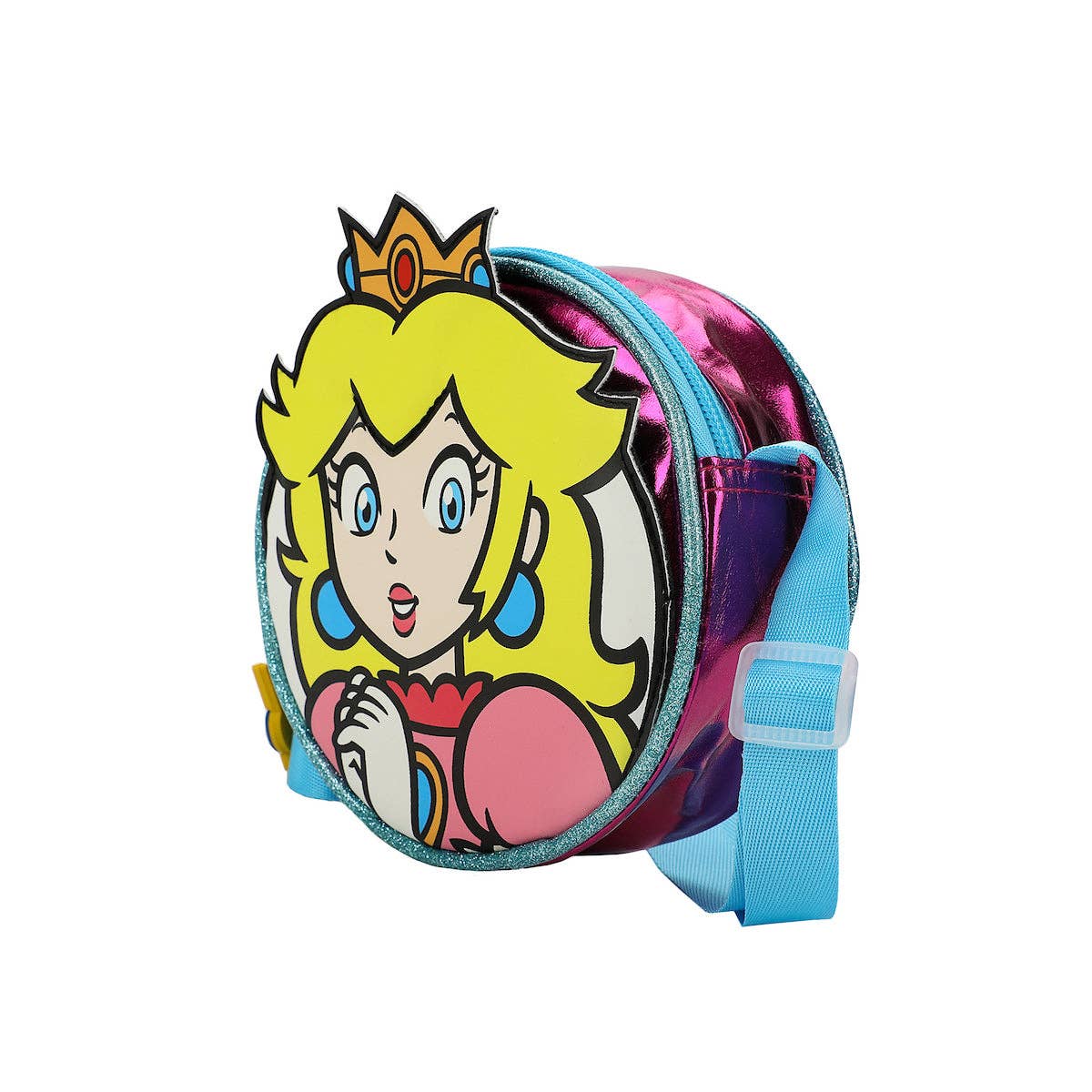 Bioworld Merchandising - Wholesale Crossbody Bag - Women's - Super Mario Brothers Princess Peach 5.5" Crossbody Bag3