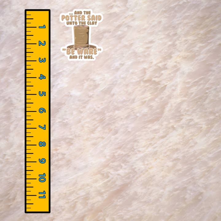 Dancing Dolphin Crafts - Wholesale Sticker - The Potter Said Unto the Clay | Pottery and Ceramic Sticker2