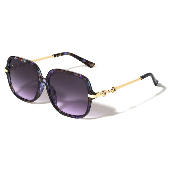 Sunrayzz Imports - Wholesale Sunglasses – Women's - Metallic Square Butterfly Sunglasses p306681