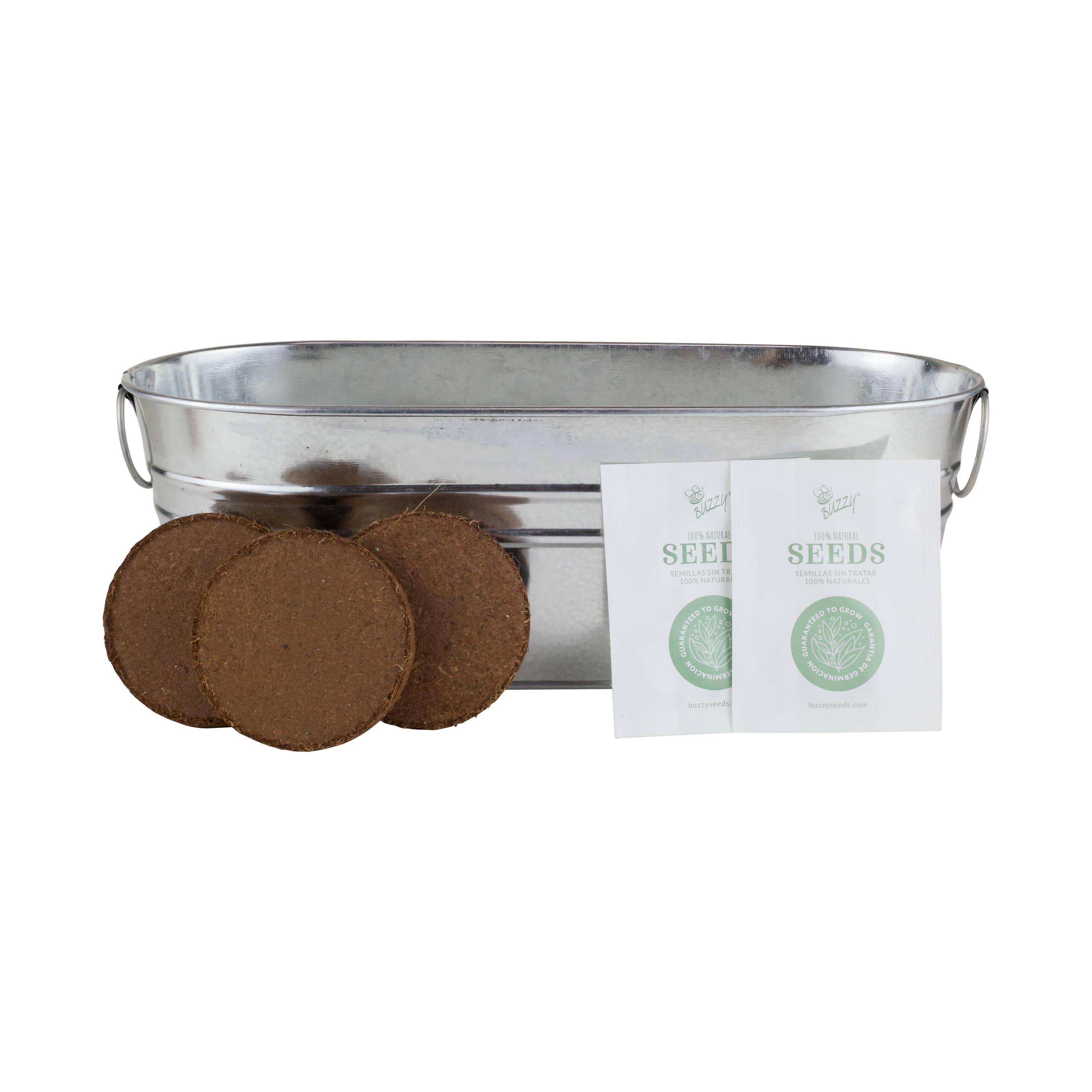 Buzzy Seeds Grow Gifts - Wholesale Plant Seeds - Hammered Holiday Windowsill Herb Kit – Rosemary & Sage Gift1