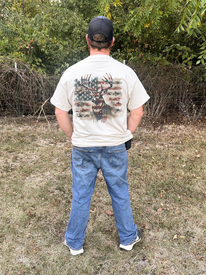 Camo Flag Buck for wholesale by The Wild Buck Company