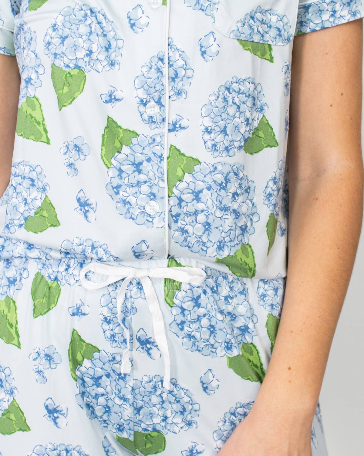 The Royal Standard - Wholesale Sleepwear Bottom - Women's - Hydrangea Sleep Shorts   Illusion/Blue/Green   -Asst.3