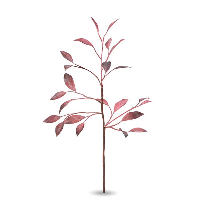 Park Hill Collection - Vente Fleurs artificielles - Spray à feuilles Crimson Bay de la collection Park Hill