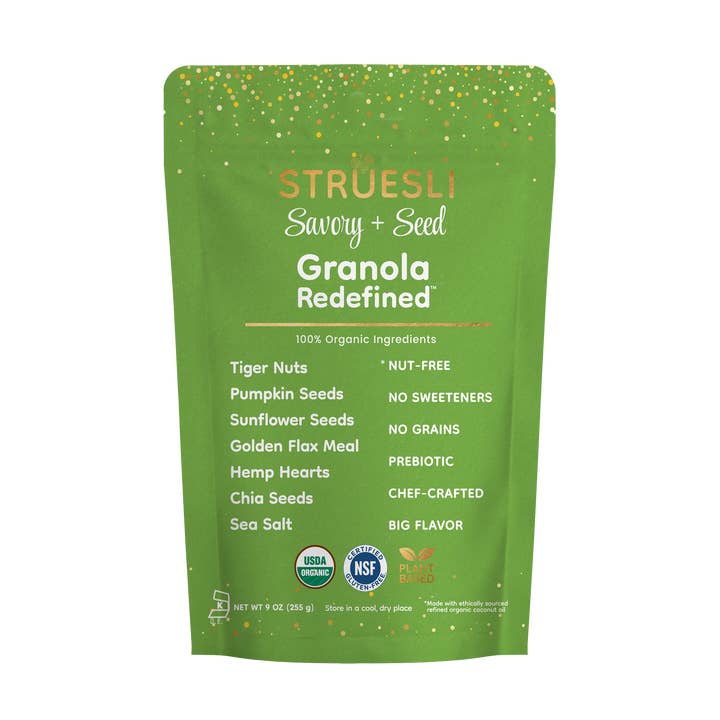 Struesli Organic Granola | Savory & Seed | 9oz | Gluten-free for wholesale by Struesli Granola Redefined