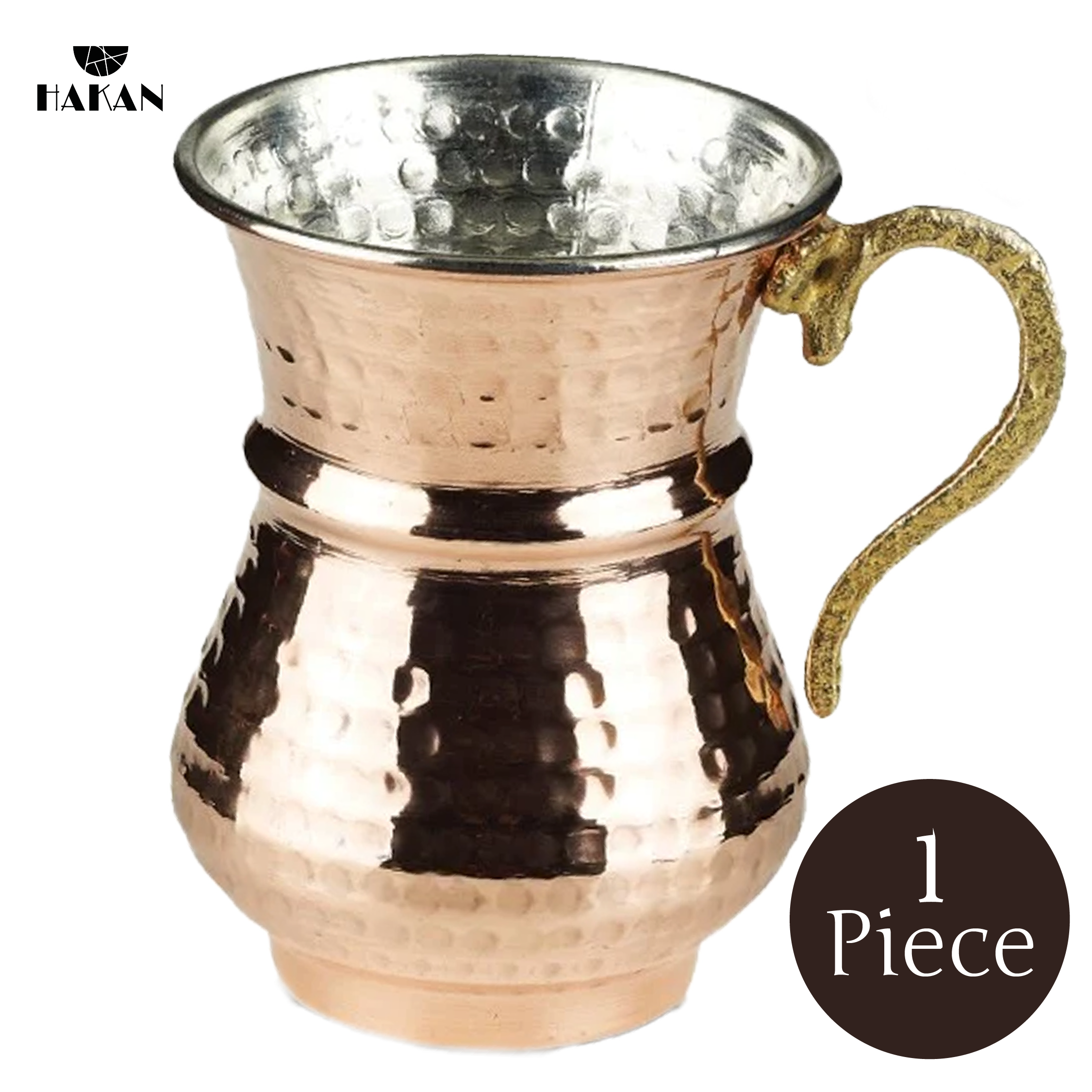 Hakan - Vendita all'ingrosso Tazza - Tazza Ayran in rame martellato fatta a mano, 1 pezzo, 250 ml4