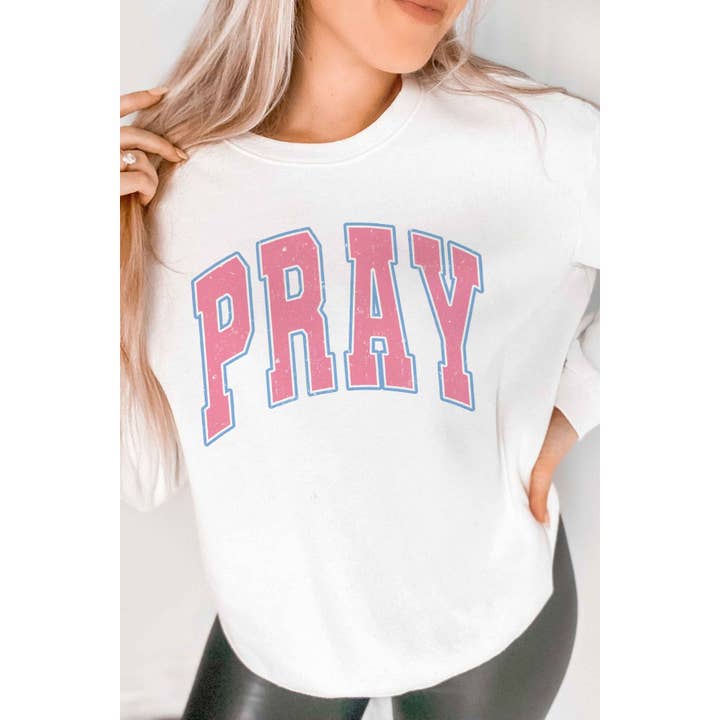 PRAY Grafisk Sweatshirt för wholesale av BLUME & CO.