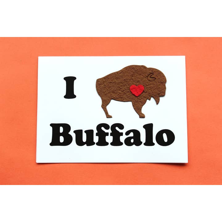 I love Buffalo Wildflower Seed Paper Greeting Cards for wholesale by Plantables and Paper