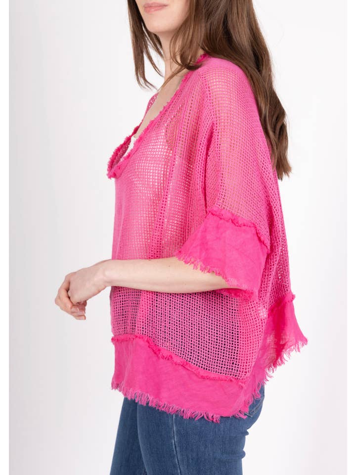 LINEN & COTTON HOUSE – Großhandel Bluse – Damen – TOP AUS BAUMWOLLSTRICK 23911 100 % BAUMWOLLE22