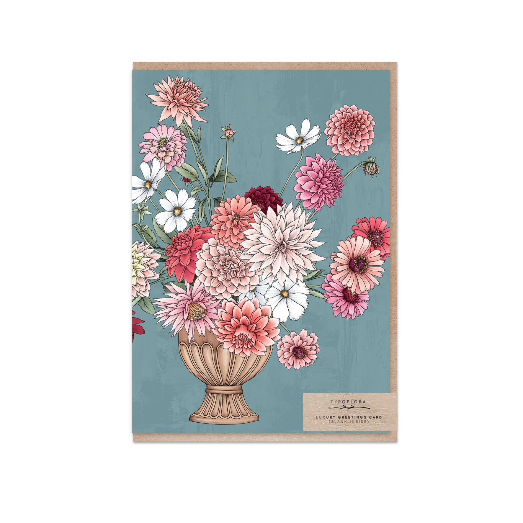 Typoflora - Vendita all'ingrosso Biglietti di auguri generici - Biglietto Natura Morta con Dalia