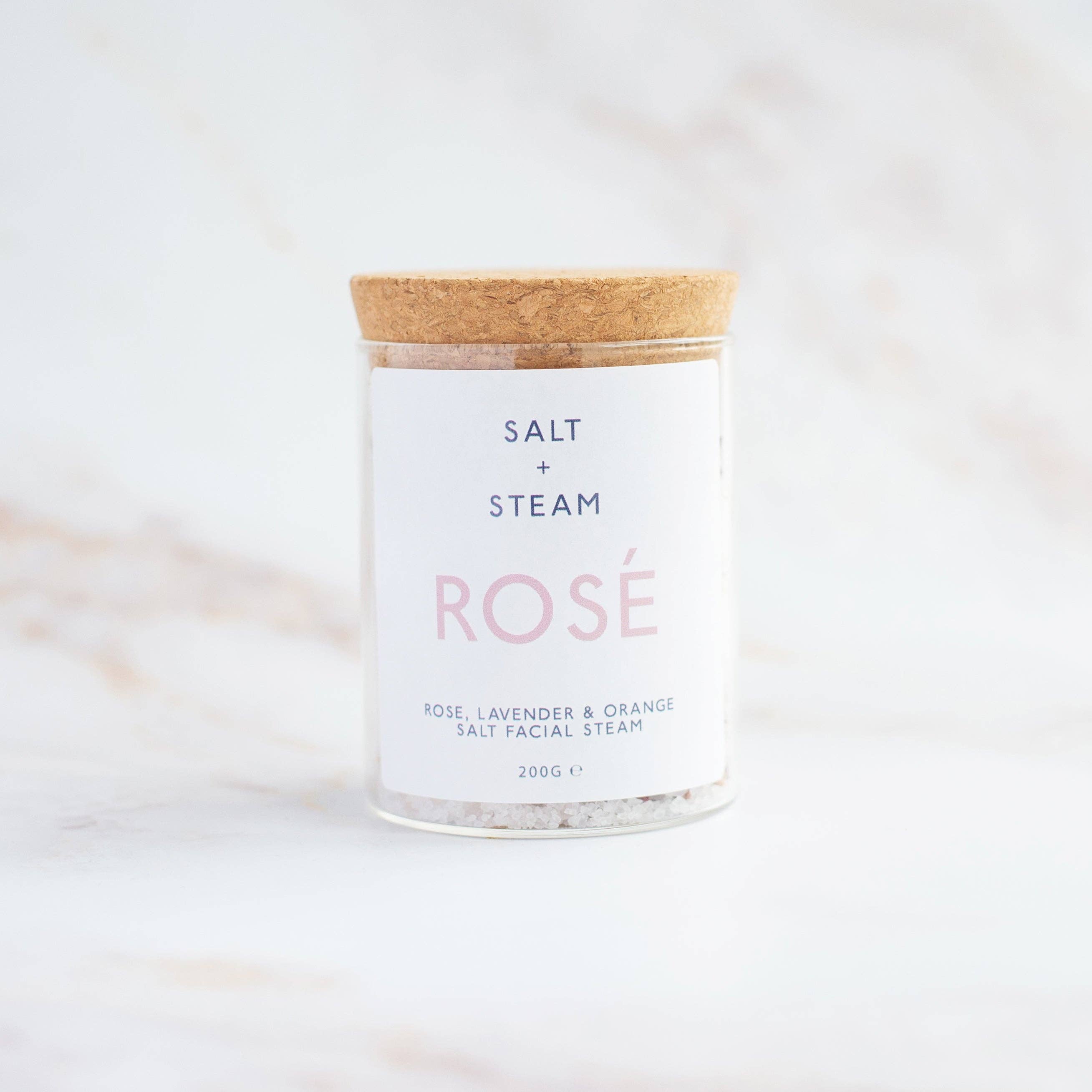Salt + Steam – wholesale Facial steam – Rosé - Rose, Lavender & Orange Facial Steam 50g & 200g1