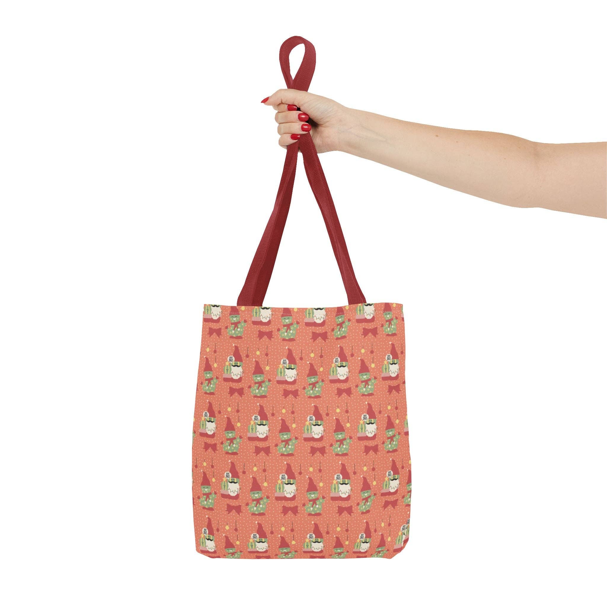 Happythings76 - Wholesale Tote Bag - Women's - Christmas Cactus Gnome Gift Tote Bag — Cute Holiday Carry-All 🎁✨10