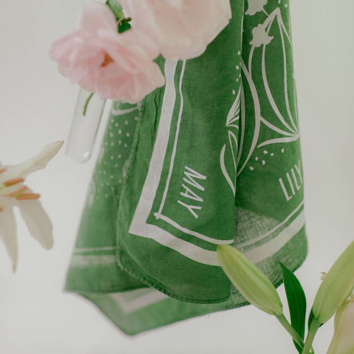 Dyeraid - Vente Bandana – femme - Le muguet Bandana2