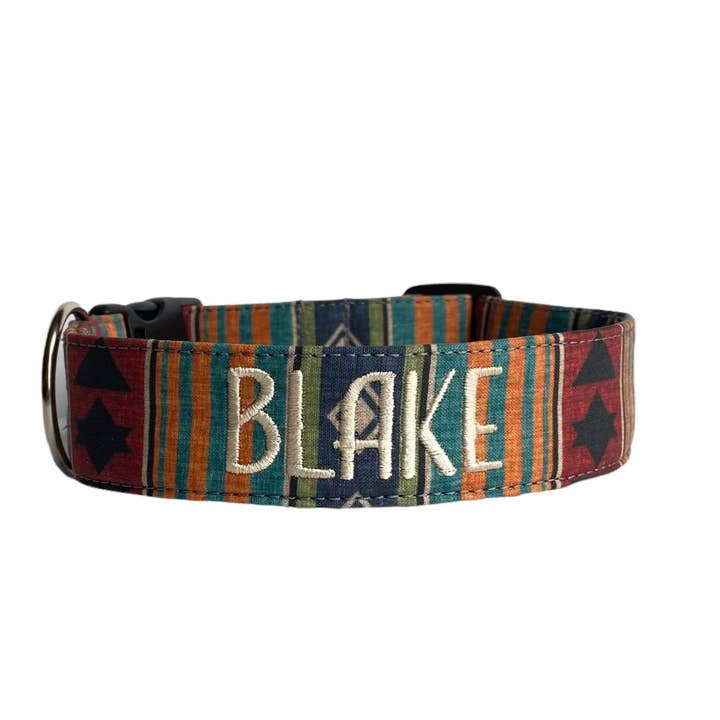 Fall Southwest Dog Collar by Duke & Fox® for wholesale by Duke & Fox