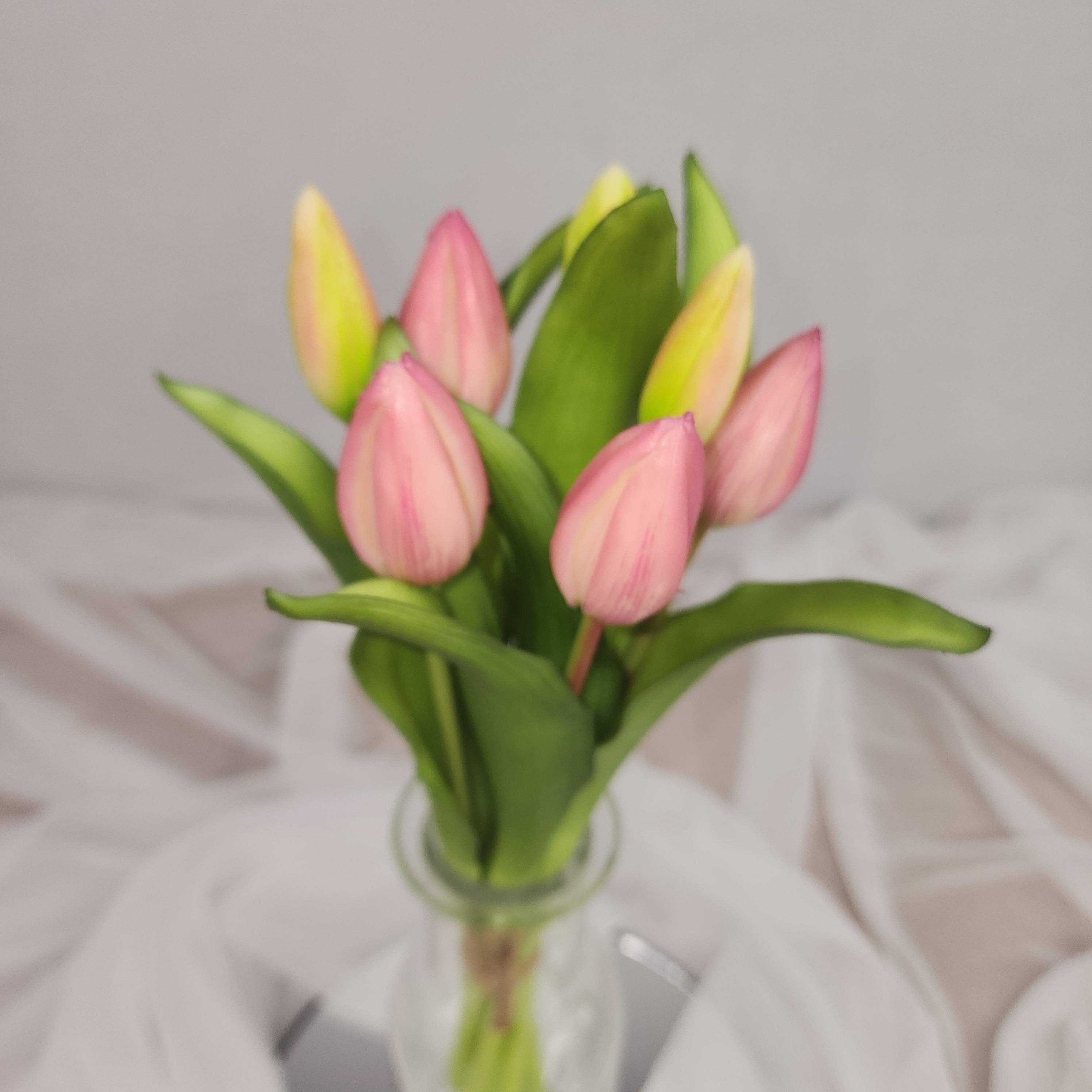 Realistic Artificial Flowers - Wholesale Artificial flowers - Pink Real Touch Tulip Bunch - Realistic Artificial Flowers7