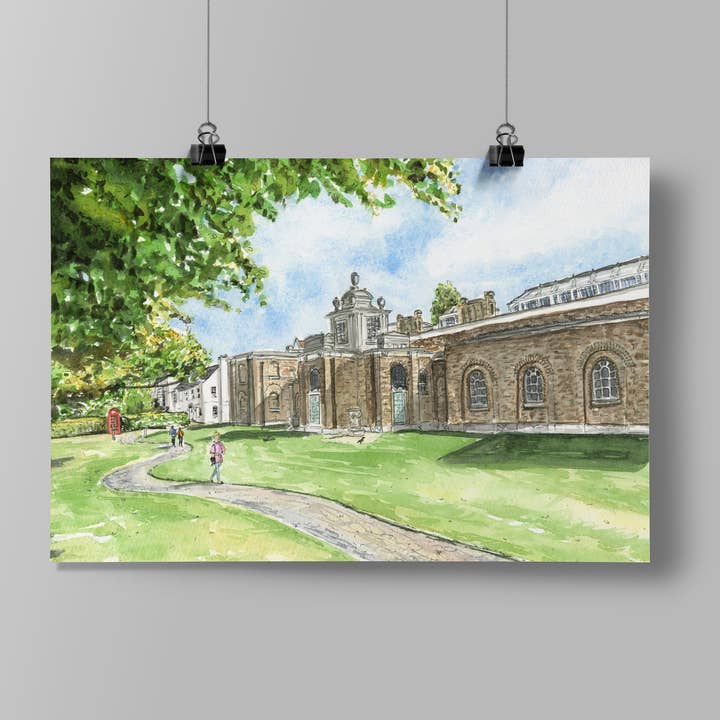 Dulwich Gallery Origineel Aquarelschilderij voor wholesale door Jessica Kendrew Fine Art