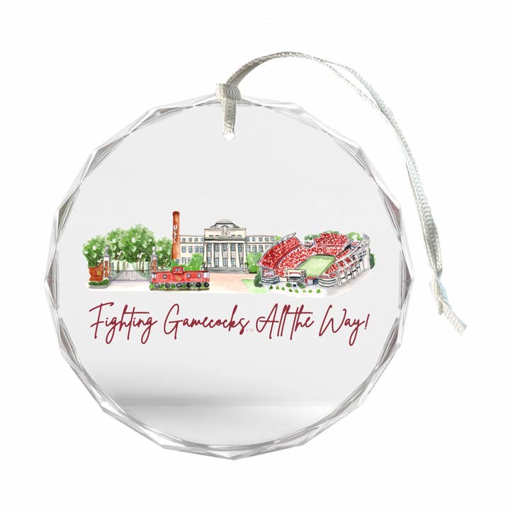 South Carolina Landmark Glass Ornament for wholesale by Valiant Gifts Inc
