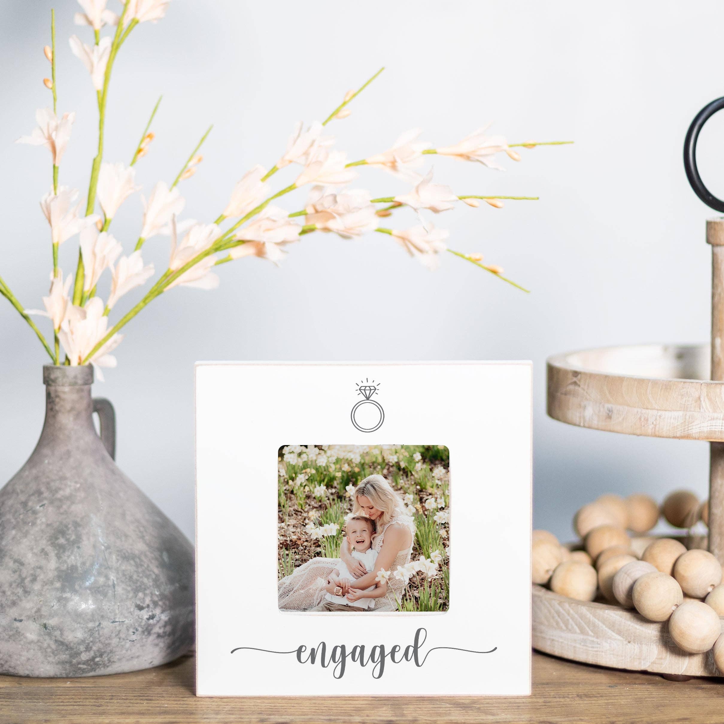 Clairmont & Co - Wholesale Picture Frame - Engagement Picture Frame, Engaged with Ring1