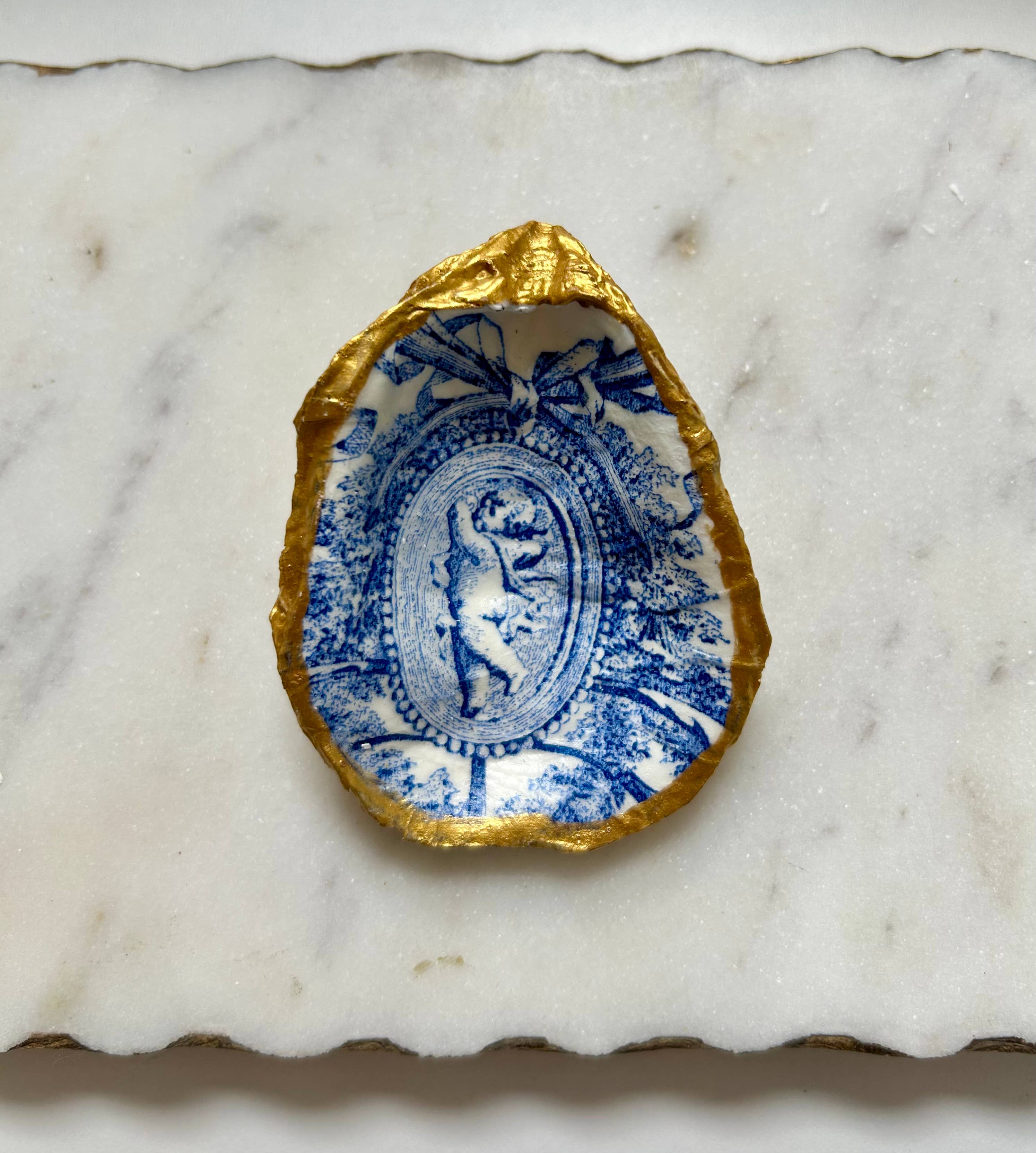 Del Mar Designs DC - Vendita all'ingrosso Portagioie - Edizione Limitata Portagioie a Conchiglia Blu Cherubino0