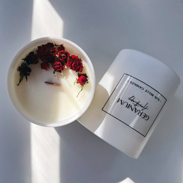 Sois Belle candle - Wholesale Jar/Filled Candle - Geranium