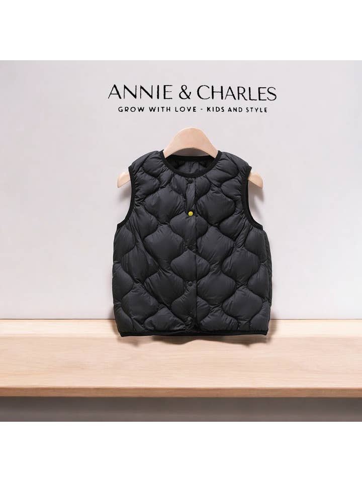 Annie & Charles - Vendita all'ingrosso Gilè imbottito - Bambini - Gilet trapuntato leggero Annie & Charles® con imbottitura in piuma2