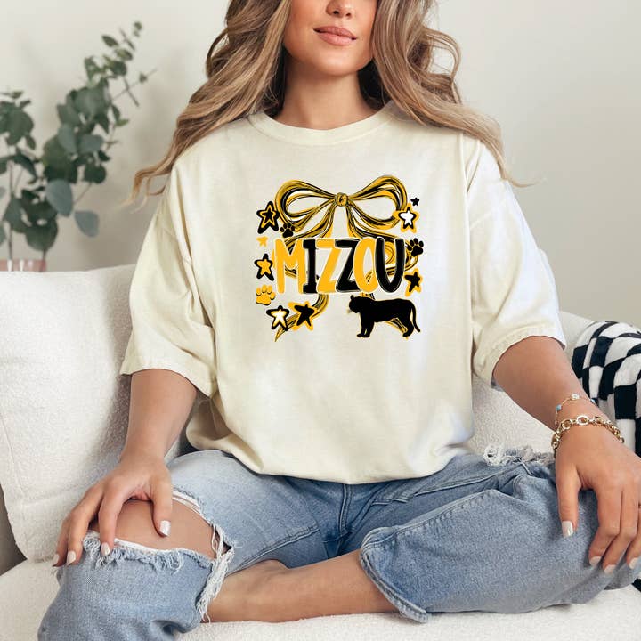 Simply You Customs - Wholesale T-Shirt (Graphic) - Women's - Mizzou Bow2