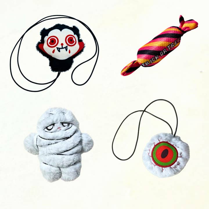 Pacote de brinquedos para gatos de Halloween MyMeow Spooky Whiskers por atacado de WufWuf