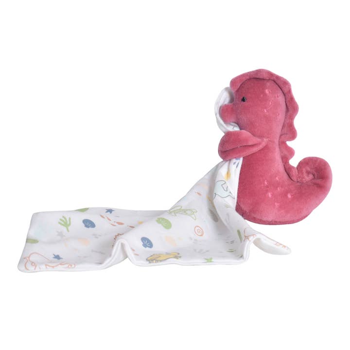 Seahorse Organic Comforter for wholesale by Tikiri Toys LLC