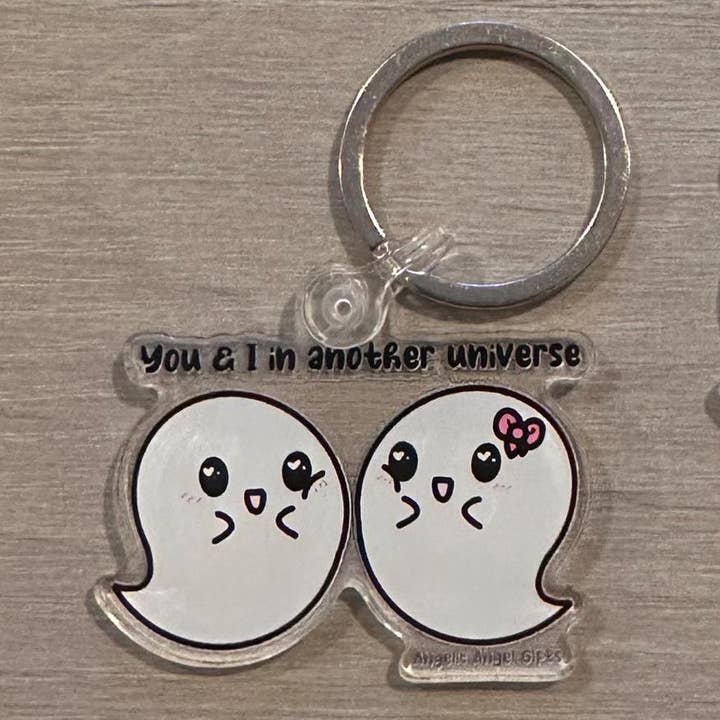 Couples Ghost Keychain for wholesale by Angelic Angel Gifts