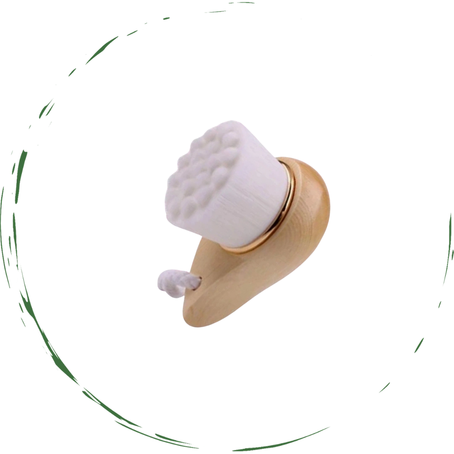 BeNat - Wholesale Facial Cleanser - Facial Brush Bamboo Handle1
