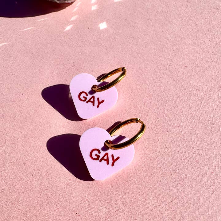 Not Picasso - Wholesale Dangle Earrings - Candy Sweetheart Minis4