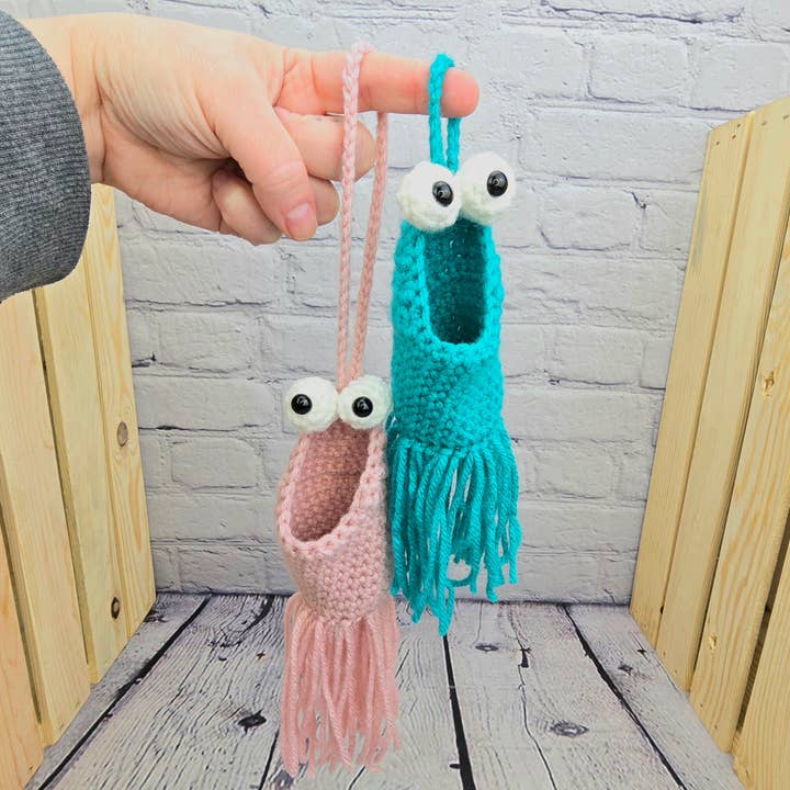 TOMOPOD LLC - Wholesale Car Decorative Charm - Unisex - Crochet Yip Yip Car Hanger, Car Accessories, Handmade Toy