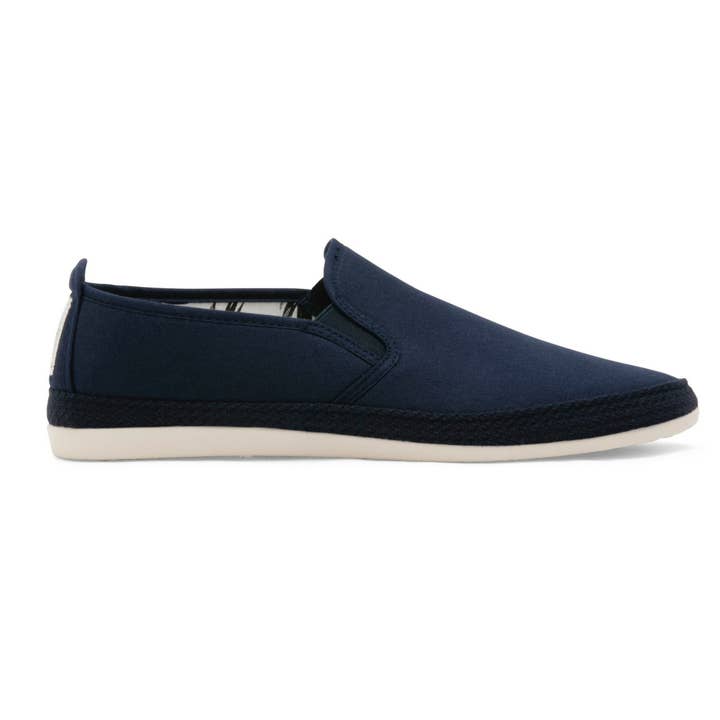 Scarpe da ginnastica espadrillas da uomo blu navy Orla per la vendita all'ingrosso da parte di Flossy Shoes