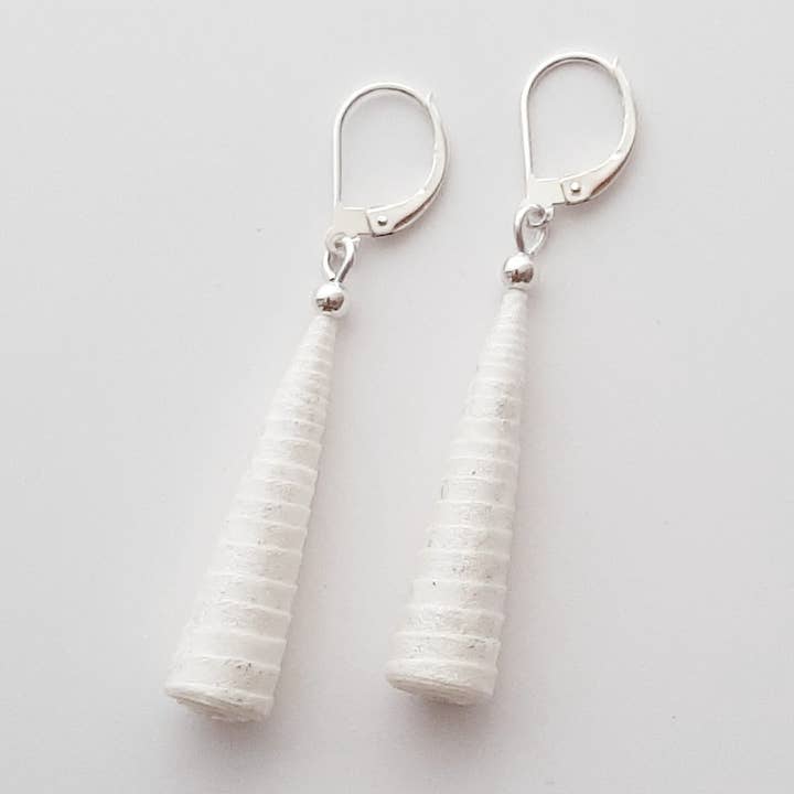 Athena Pearlescent White Earrings for wholesale by MAISONAURORE PARIS