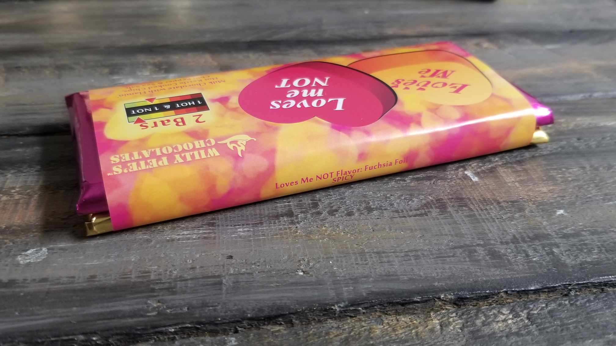Willy Petes Chocolate Co - Wholesale Chocolate Bar - Loves Me / Loves Me Not Chocolate Bar – 2 Pack1