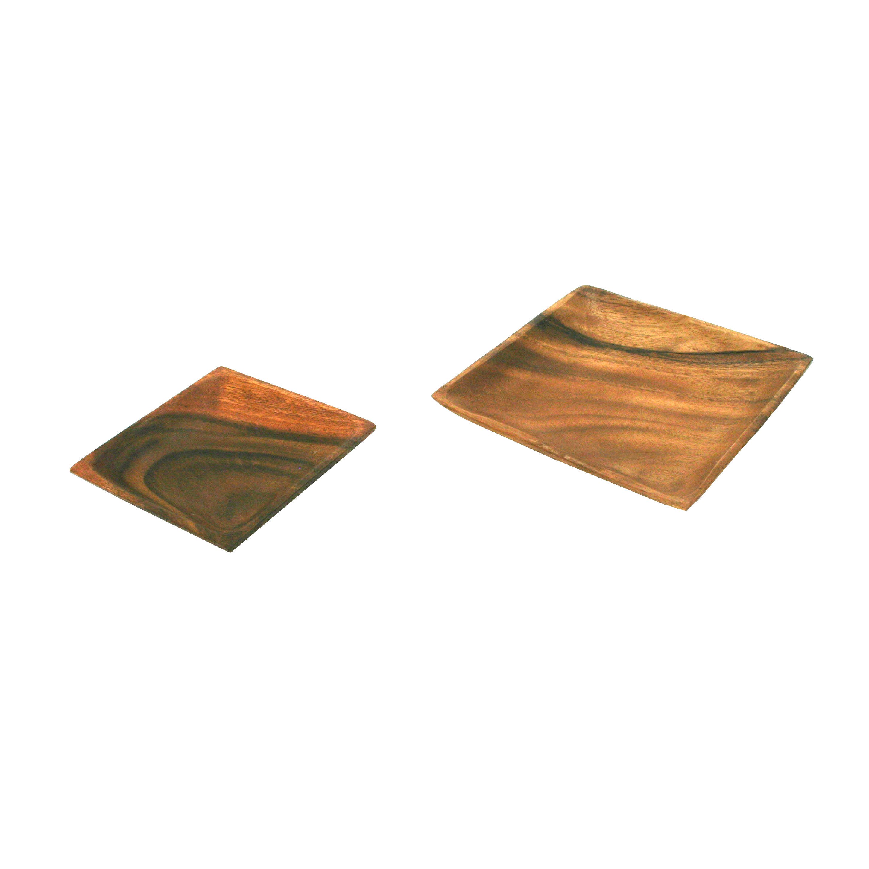 Housewares & Tabletops by Contrast Inc. - Wholesale Decorative Plate/Dish/Bowl - Acacia Square Tapered Plate3