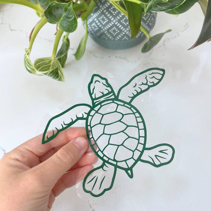 Turtle Suncatcher Sticker | Window Cling | Nature Lover for wholesale by Mindful over Mind Full